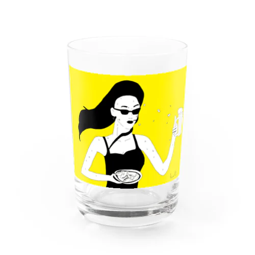 ビールと餃子 Water Glass