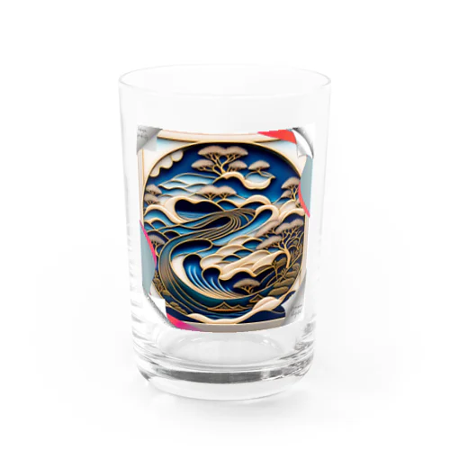 lofiアート【北斎イズムパンクシティ】 Water Glass