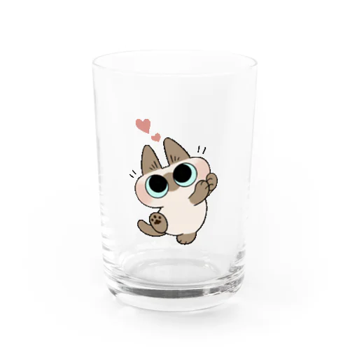 ウキウキあずきさん Water Glass