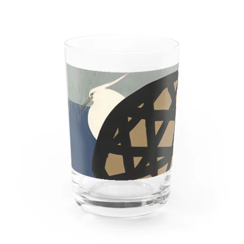 和風　神坂雪佳 「白鷺」 （1909） Water Glass