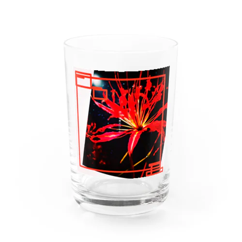 月夜に咲く彼岸花 Water Glass