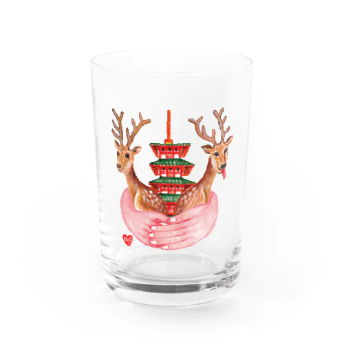 hugシリーズ　奈良のシカちゃんを抱いちゃおう〜 Water Glass