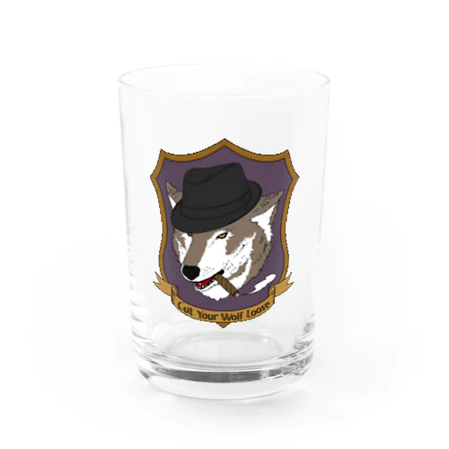 オオカミ エンブレム Water Glass