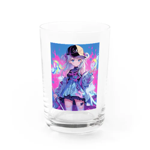 ストリートアイスレインボーガール Water Glass