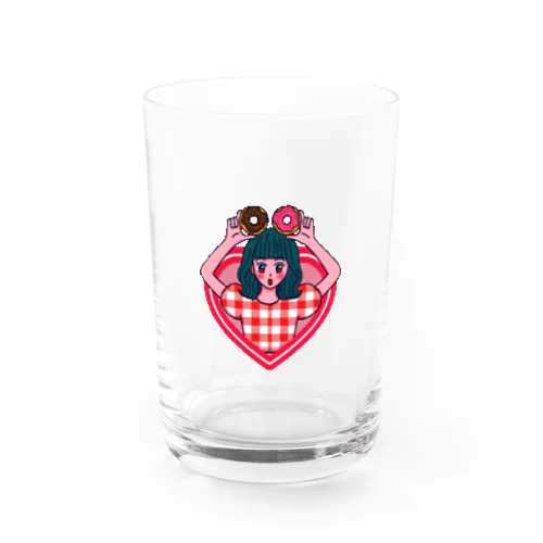 DONUT EVEN BLINK.  Water Glass