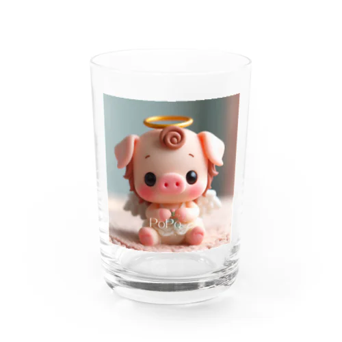 Cute Pig Angel "PoPo"   SN001 Water Glass