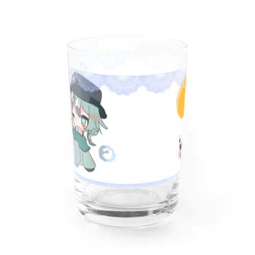 しいちゃんと月 Water Glass