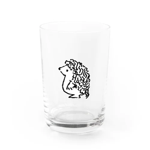 ヨツユビハリネズミのヨッツィーくん(白) Water Glass