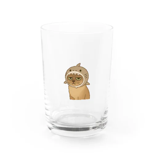 サメ帽かぶった猫 Water Glass