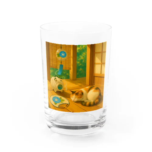 昭和レトロ（7）ひだまり猫 Water Glass