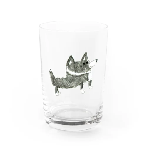 ボーダーコリーがいっぴき Water Glass