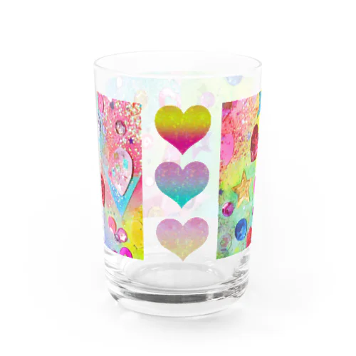 キラキラゆめかわカラフル Water Glass
