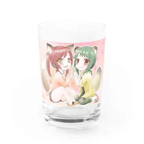 赤いきつねと緑のたぬき Water Glass