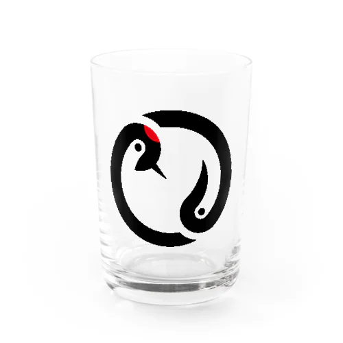 ツルカメ白 Water Glass