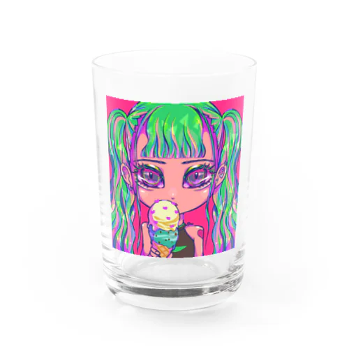 ツインテールギャル Water Glass