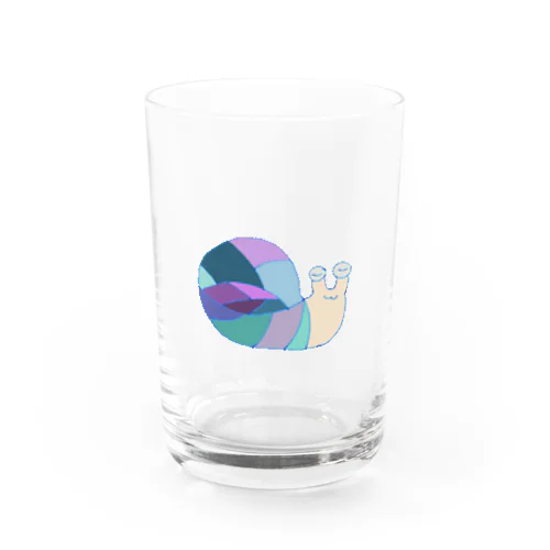 あじさい色のねむいかたつむり Water Glass
