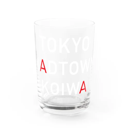 Tokyo Madtown Koiwa (白文字) Water Glass