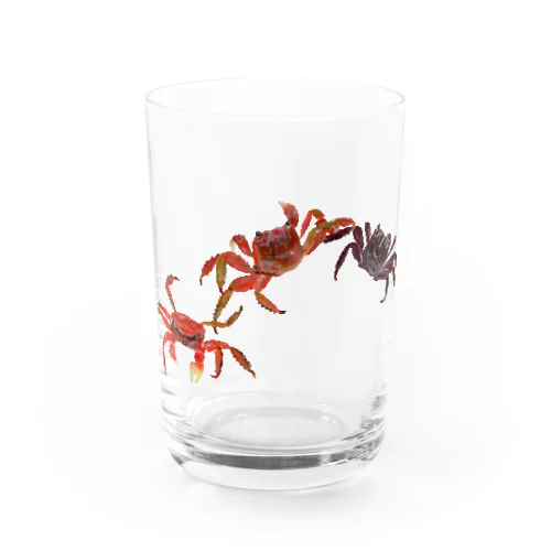 大き目のカニたち Water Glass