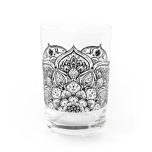 曼荼羅　極楽　半 Water Glass
