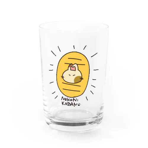 ネコチャンに小判 Water Glass
