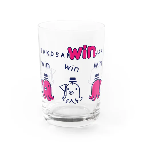 たこさんwinなー C Water Glass