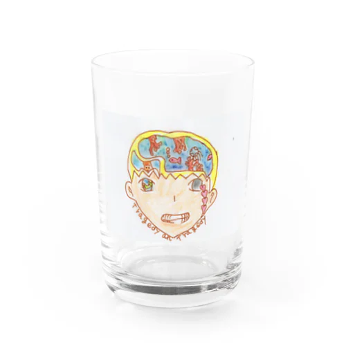 脳髄ジュル男くん Water Glass