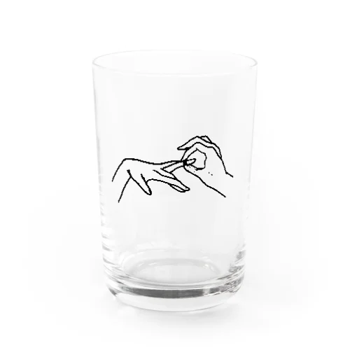 hand Water Glass