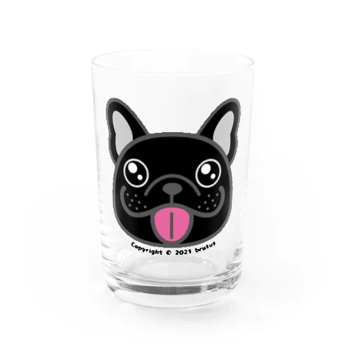 フレンチブルドッグ（ブリンドル） Water Glass