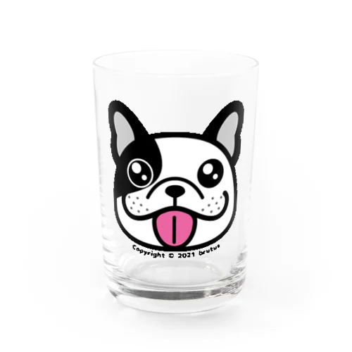 フレンチブルドッグ（片パンチ） Water Glass