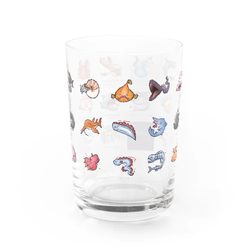 深海魚図鑑1_カラー Water Glass