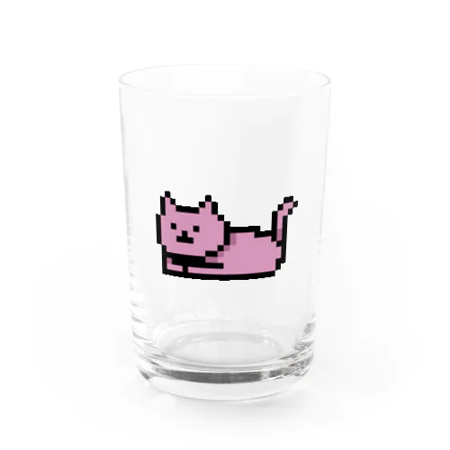 ドットにゃんこ　モモ Water Glass