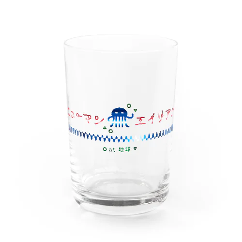 ヒューマン エイリアン A ロゴ Water Glass