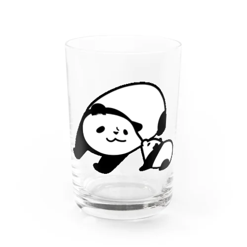 母パンダのびる Water Glass