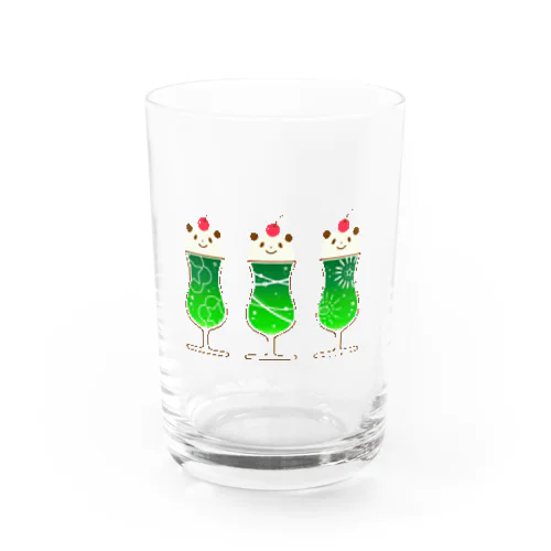 クリームメロンソーダパンダ Water Glass