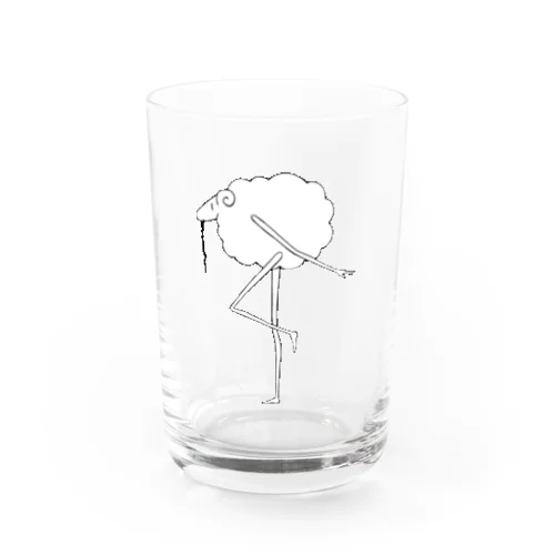 ワカメのようなものを吐くヒツジ Water Glass