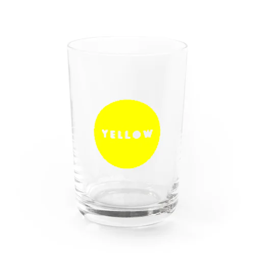 CIRCLE YELLOW. Water Glass
