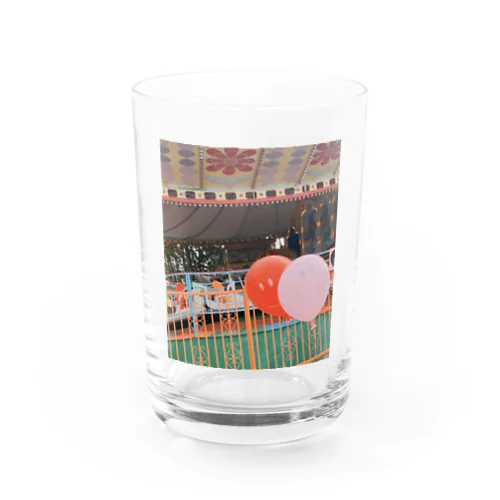 ニッコリ風船かも Water Glass