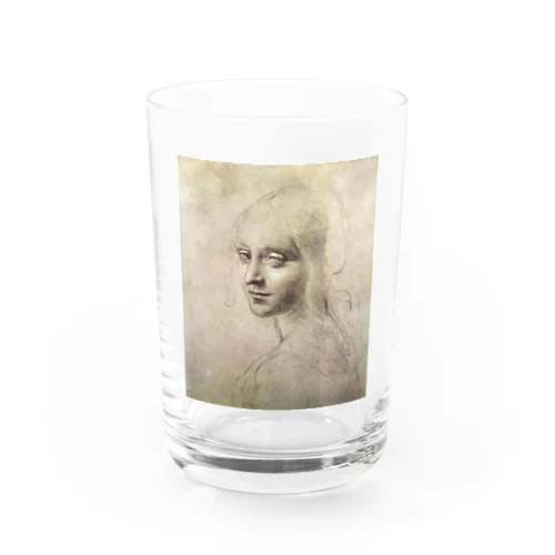 Head of a Girl – Leonardo da Vinci Water Glass