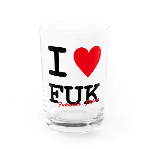 I ♥ Fukuoka Water Glass