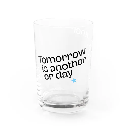 明日から本気出す。 Water Glass