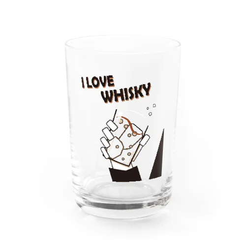 I LOVE WHISKEY-01 Water Glass
