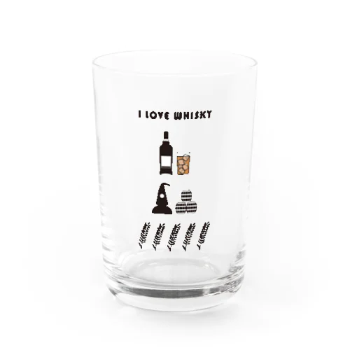 I LOVE WHISKEY-03 Water Glass