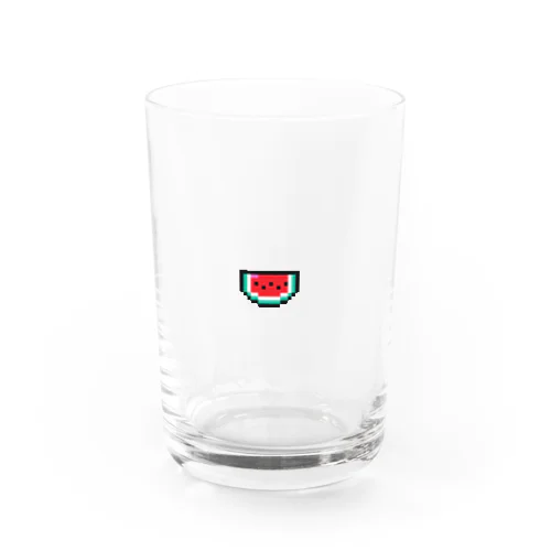 ドット絵　スイカ Water Glass
