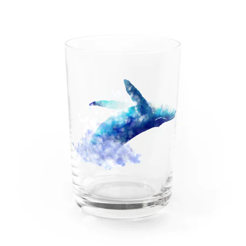 ザトウクジラのブリーチング Water Glass