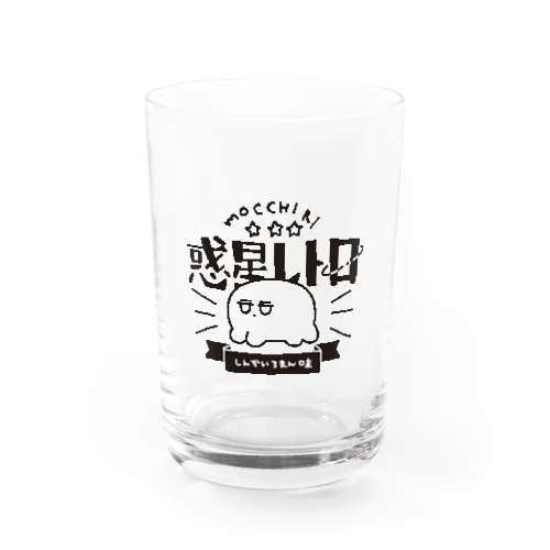 おもち様ロゴ Water Glass