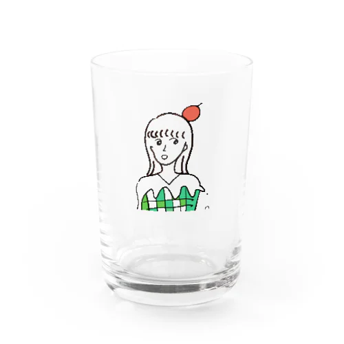 メロンソーダガノミタイナ Water Glass