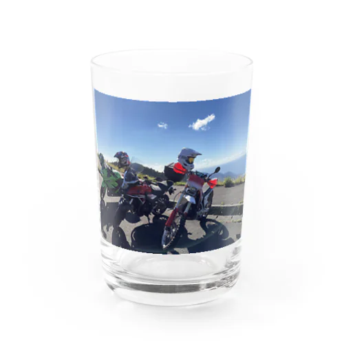 バイクと景色 Water Glass
