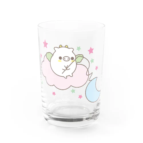 豚ドラゴン Water Glass