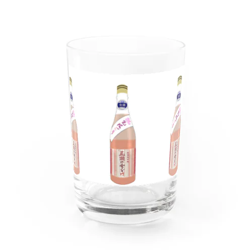 尾瀬の雪どけ「桃色にごり」ガラスコップ Water Glass