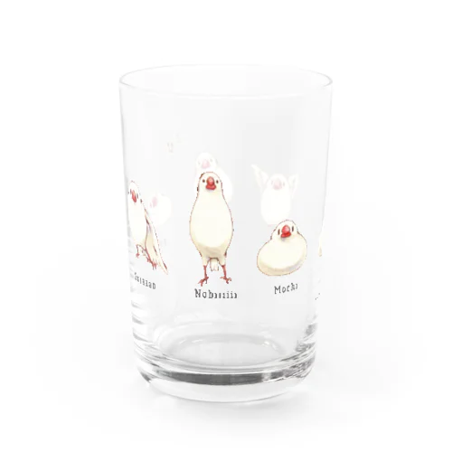 文鳥七変化 Water Glass